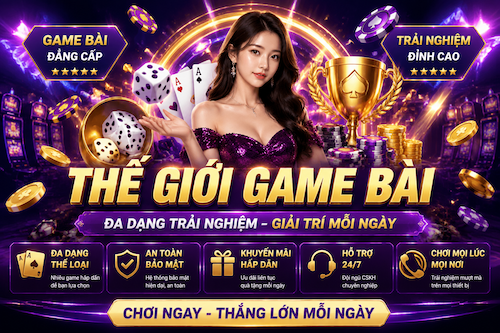 Sảnh game bài GEM88 với nhiều trò bài trực tuyến phổ biến và bàn chơi đa dạng