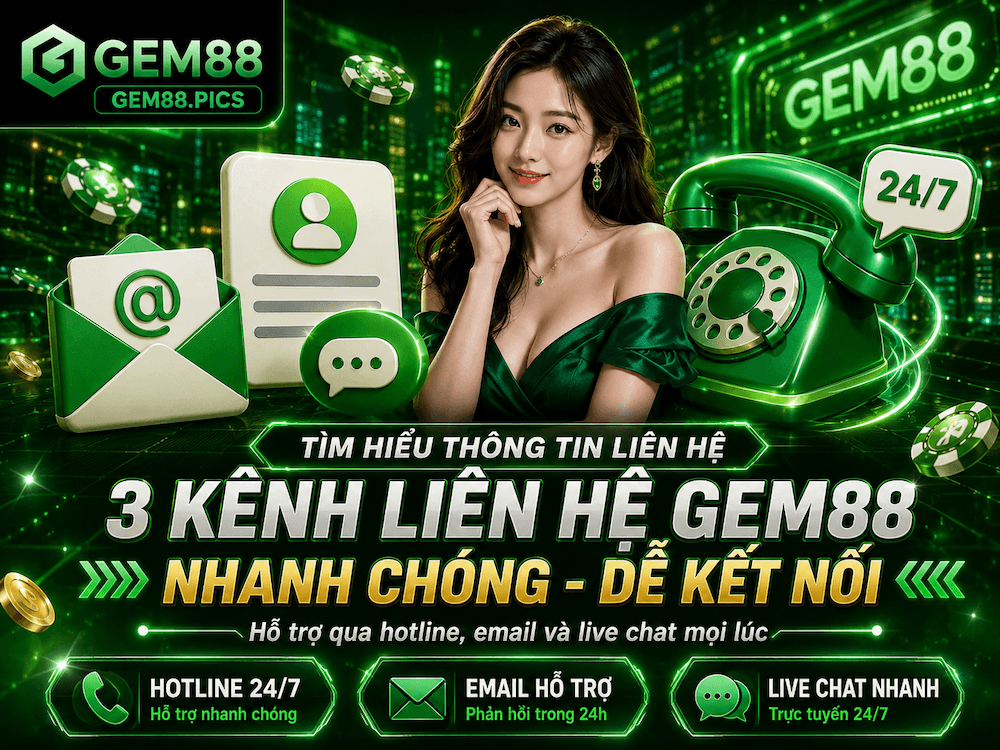 Liên Hệ GEM88 – Cách Kết Nối Hỗ Trợ Nhanh, Đúng Kênh Và Bảo Vệ Thông Tin Cá Nhân