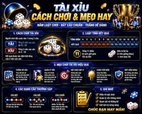 Hướng dẫn chơi tài xỉu GEM88 cho người mới, kiểm tra cửa cược và quản lý vốn